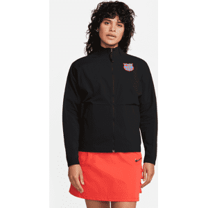 FC BarcelonaNike Dri-FIT-Web-Fußballjacke für Damen - Schwarz - M (EU 40-42)