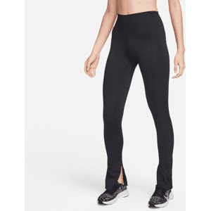 Nike OneLeggings in voller Länge mit geteiltem Saum und hohem Bund für Damen - Schwarz - S (EU 36-38)