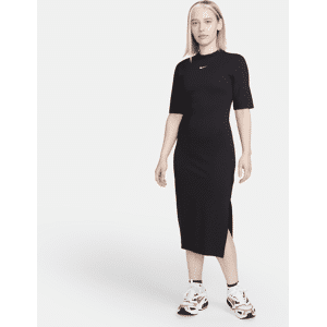 Nike Sportswear Essential Midi-Kleid für Damen - Schwarz - S (EU 36-38)