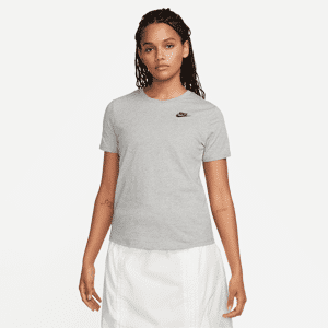 Nike Sportswear Club Essentials Damen-T-Shirt - Grau - XS (EU 32-34)