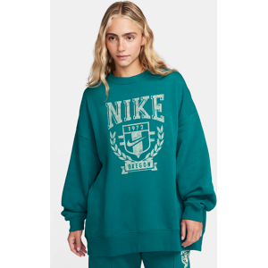 Nike SportswearExtragroßes Fleece-Sweatshirt mit Rundhalsausschnitt für Damen - Grün - XL (EU 48-50)