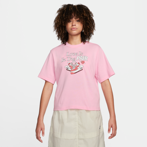 Nike Sportswear lockeres Damen-T-Shirt - Pink - XS (EU 32-34)