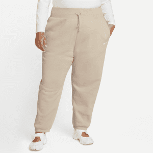 Nike Sportswear Phoenix FleeceOversize-Trainingshose mit hohem Taillenbund für Damen (große Größe) - Braun - 1X