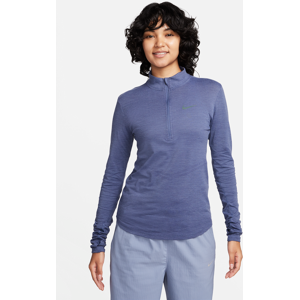 Nike Dri-FIT SwiftLangarm-Laufoberteil aus Wolle für Damen - Blau - L (EU 44-46)