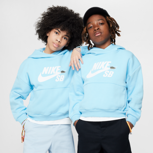 Nike SB Icon Fleece EasyOn Oversize-Hoodie für ältere Kinder - Blau - M