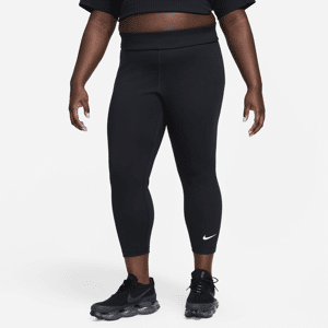 Nike Sportswear Classic 7/8-Leggings mit hohem Bund für Damen (große Größe) - Schwarz - 2X
