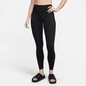 Nike One Leggings in voller Länge mit hohem Bund für Damen - Schwarz - S (EU 36-38)