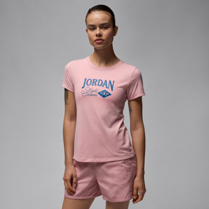 JordanT-Shirt mit schmaler Passform und Grafik für Damen - Pink - M (EU 40-42)