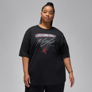 Jordan Flight Heritage Grafik-T-Shirt für Damen (große Größe) - Schwarz - 2X
