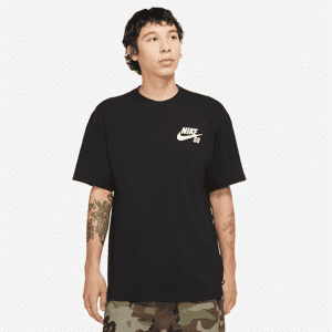 Nike SB Skateboard-T-Shirt mit Logo - Schwarz - L