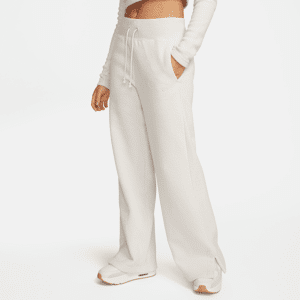 Nike Sportswear Phoenix PlushWeiche Fleece-Hose mit hohem Taillenbund und weitem Bein für Damen - Braun - L (EU 44-46)