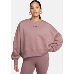 Nike Sportswear Phoenix FleeceOver-Oversized Rundhals-Sweatshirt für Damen - Lila - L (EU 44-46)