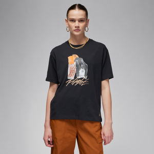 JordanDamen-T-Shirt mit Collage - Schwarz - XS (EU 32-34)