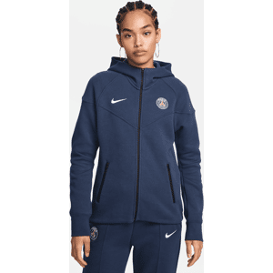 Paris Saint-Germain Tech Fleece WindrunnerNike Fußball-Hoodie mit durchgehendem Reißverschluss für Damen - Blau - S (EU 36-38)