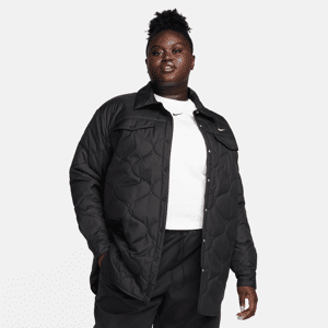 Nike Sportswear EssentialGesteppter Trenchcoat für Damen (Übergröße) - Schwarz - 1X