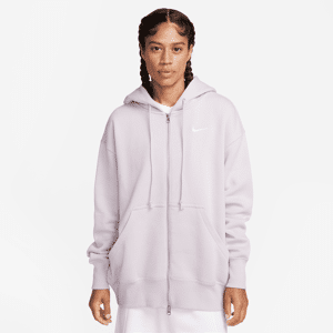 Nike Sportswear Phoenix Oversize-Damen-Hoodie mit durchgehendem Reißverschluss - Lila - S (EU 36-38)