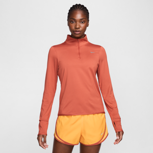 Nike SwiftUV-Schutz Laufoberteil mit Viertelreißverschluss für Damen - Orange - M (EU 40-42)