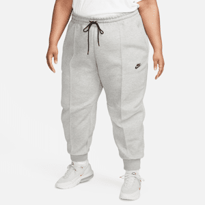Nike Sportswear Tech Fleece Damen-Jogger mit mittelhohem Bund (große Größe) - Grau - 1X