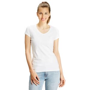 buttinette Shirt mit V-Ausschnitt für Damen, weiss - Size: Gr. S