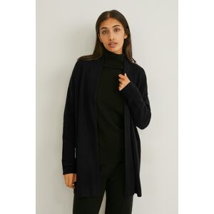 C&A Kaschmir-Strickjacke, Schwarz, Größe: XS Female