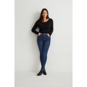 C&A Curvy Jeans-High Waist-Skinny Fit-LYCRA®, Blau, Größe: 34 Kurz Weiblich