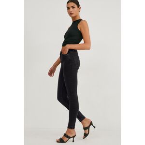 C&A Skinny Jeans-High Waist, Schwarz, Größe: 36 Female