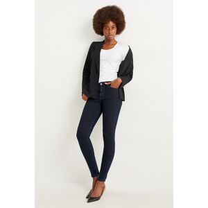 C&A Skinny Jeans-Mid Waist-LYCRA®, Blau, Größe: 38 Lang Female