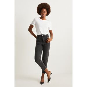 C&A Mom Jeans-High Waist-LYCRA®, Grau, Größe: 38 Female