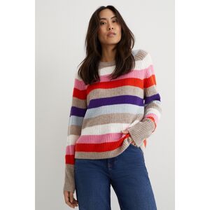 C&A Kaschmir-Pullover-gestreift, Bunt, Größe: 2XL Weiblich