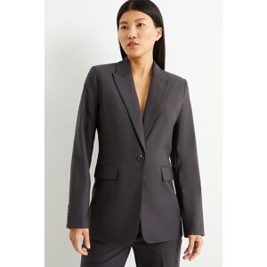 C&A Premium C&A Business-Blazer-Relaxed Fit-Woll-Mix, Grau, Größe: 40 Weiblich