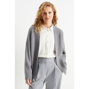 C&A Kaschmir-Strickjacke, Grau, Größe: XL Weiblich