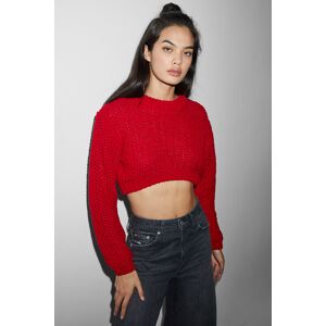 C&A CLOCKHOUSE-Crop Pullover, Rot, Größe: XL Weiblich