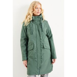 C&A Parka mit Kapuze, Grün, Größe: 36 Female