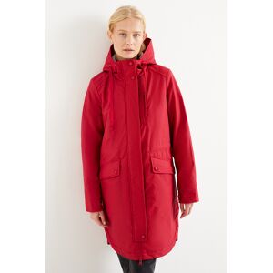 C&A Parka mit Kapuze, Rot, Größe: 46 Female