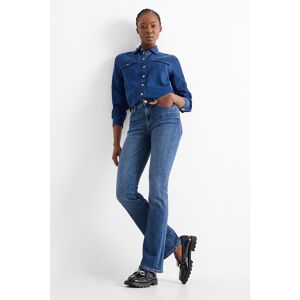 C&A Bootcut Jeans-Mid Waist-LYCRA®, Blau, Größe: 46 Female
