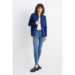 C&A Skinny Jeans-Mid Waist-Shaping-Jeans-LYCRA®, Blau, Größe: 42 Lang Weiblich