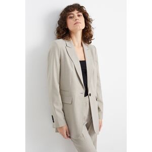 C&A Business-Longblazer-Regular Fit-Mix & Match, Beige, Größe: 38 Weiblich