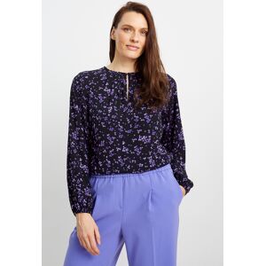 C&A Bluse-geblümt, Blau, Größe: 38 Weiblich