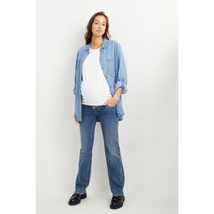 C&A Mama C&A Umstandsjeans-Straight Jeans, Blau, Größe: 40 Weiblich