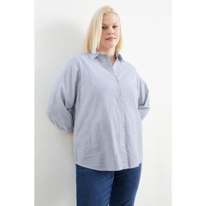 C&A Bluse-gestreift, Blau, Größe: 48 Female