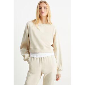 C&A CLOCKHOUSE-Crop Sweatshirt, Weiss, Größe: L Weiblich