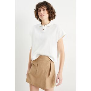 C&A Poloshirt, Weiss, Größe: XS Weiblich