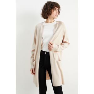 C&A Basic-Strickjacke, Beige, Größe: L Female