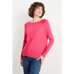 C&A Basic-Pullover, Pink, Größe: S Weiblich