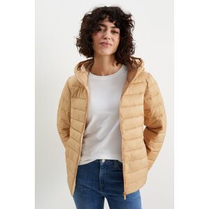 C&A Steppjacke mit Kapuze, Beige, Größe: 50 Weiblich