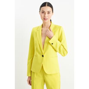 C&A Business-Blazer-tailliert, Gelb, Größe: 44 Weiblich