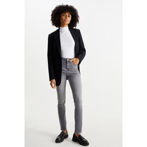 C&A Slim Jeans-High Waist-LYCRA®, Grau, Größe: 40 Weiblich