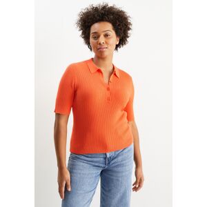 C&A Basic-Pullover, Orange, Größe: L Weiblich