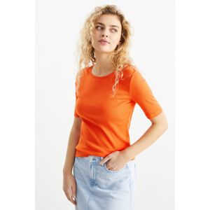 C&A Basic-T-Shirt, Orange, Größe: L Weiblich