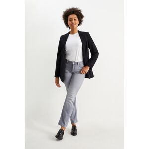 C&A Straight Jeans mit Strasssteinen-Mid Waist, Grau, Größe: 38 Weiblich